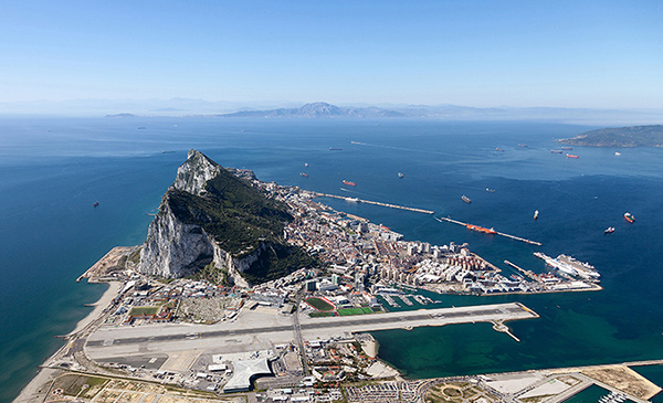 Vista aérea de Gibraltar (visitgibraltar.gi)