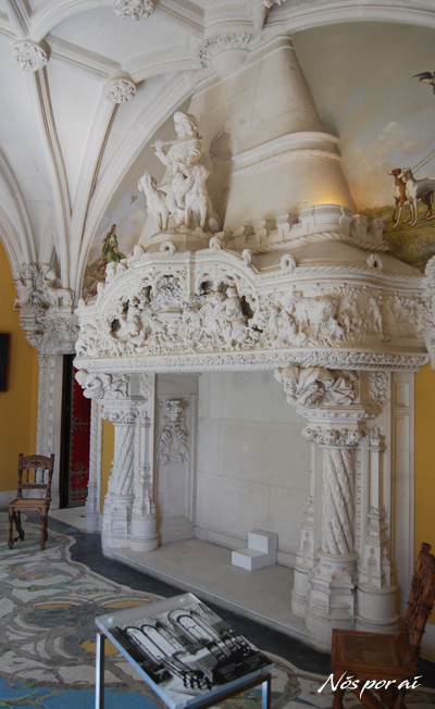 Lareira do palácio da Regaleira